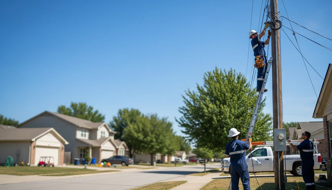 Residential electrician providing installation services in Minot Afb, ND
